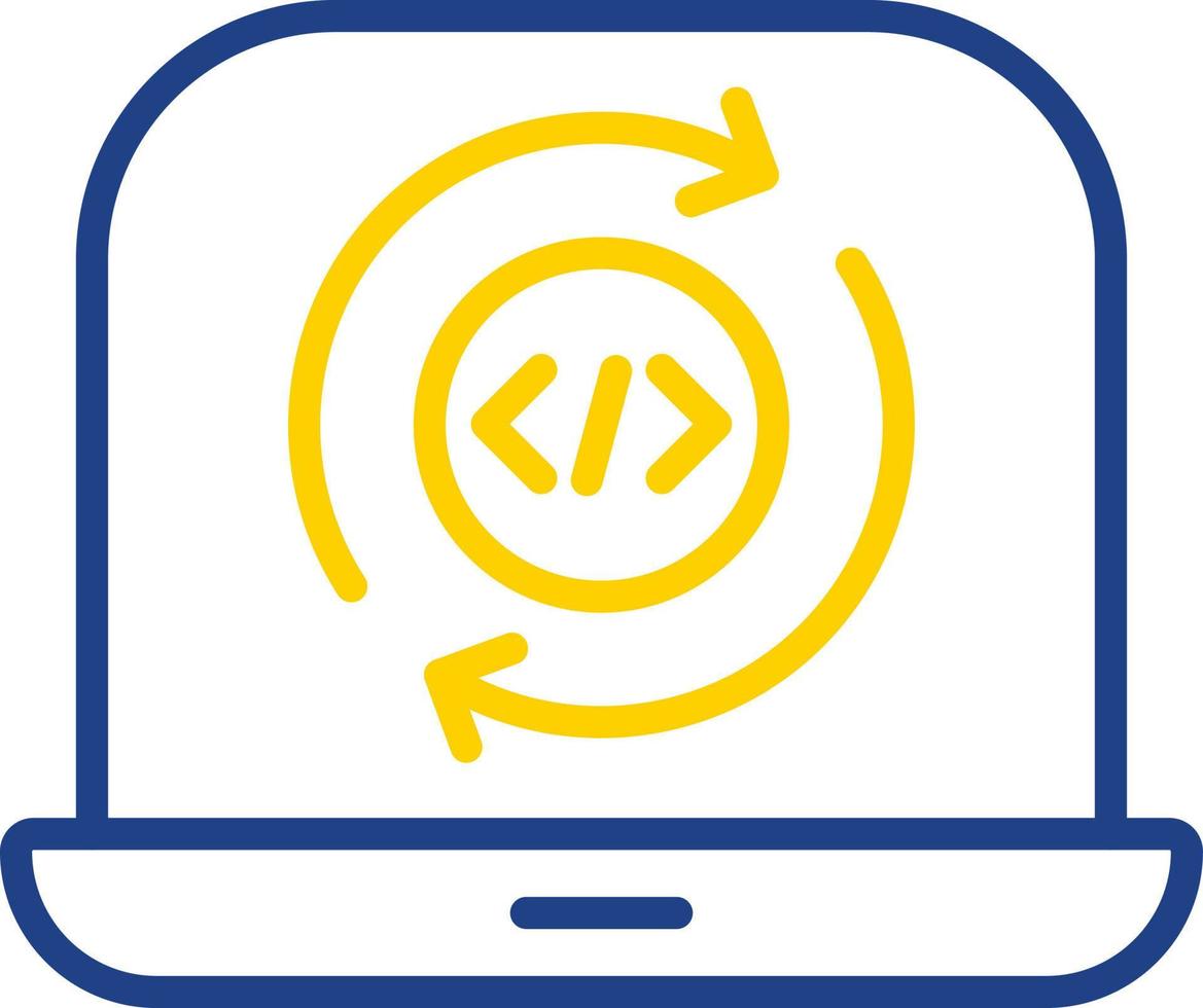 Programming Cycle Vector Icon Design