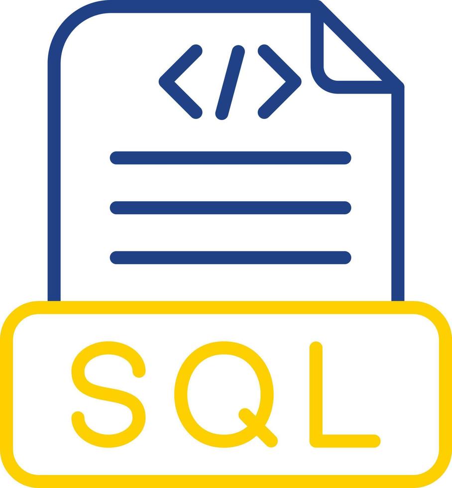 Sql File Vector Icon Design