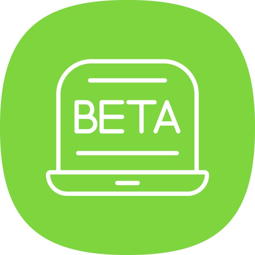 diseño de icono de vector beta