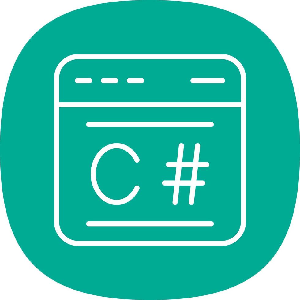C Sharp Vector Icon Design