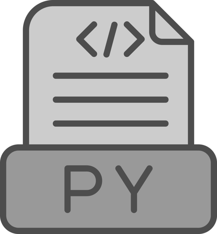 Python File Vector Icon Design