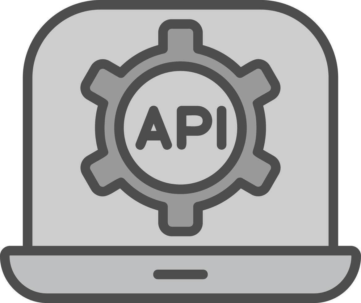 API Vector Icon Design 15813757 Vector Art at Vecteezy