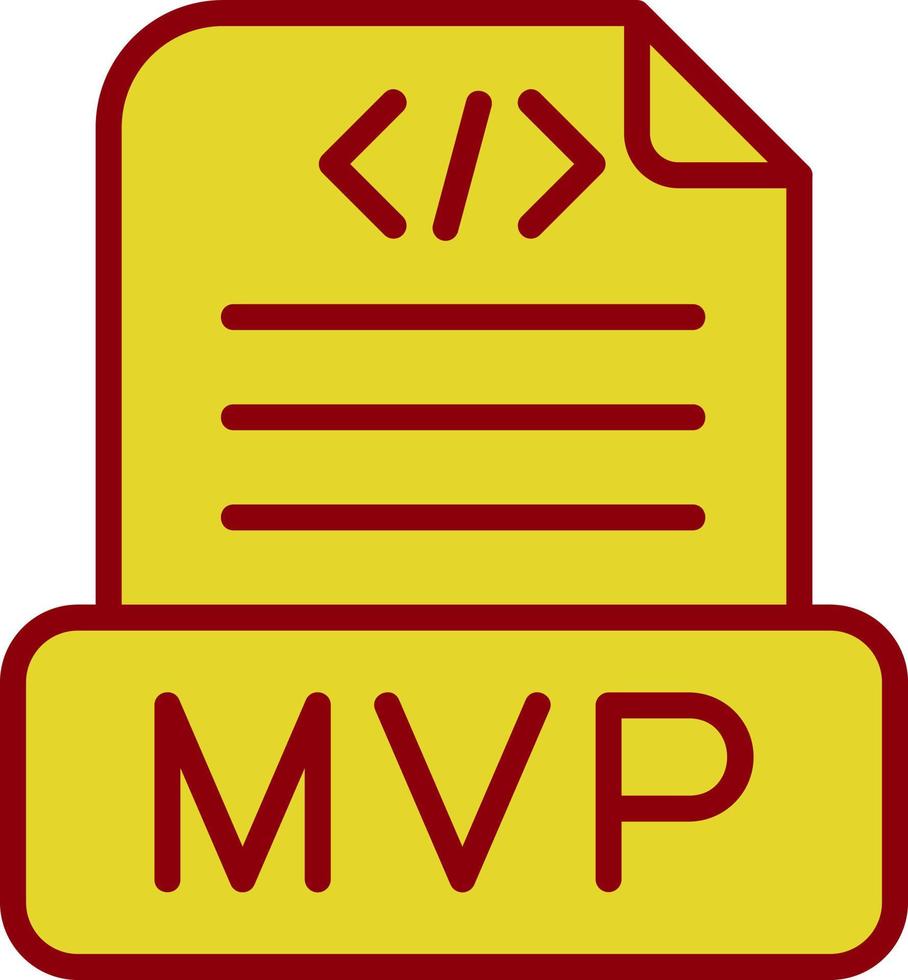 diseño de icono de vector mvp