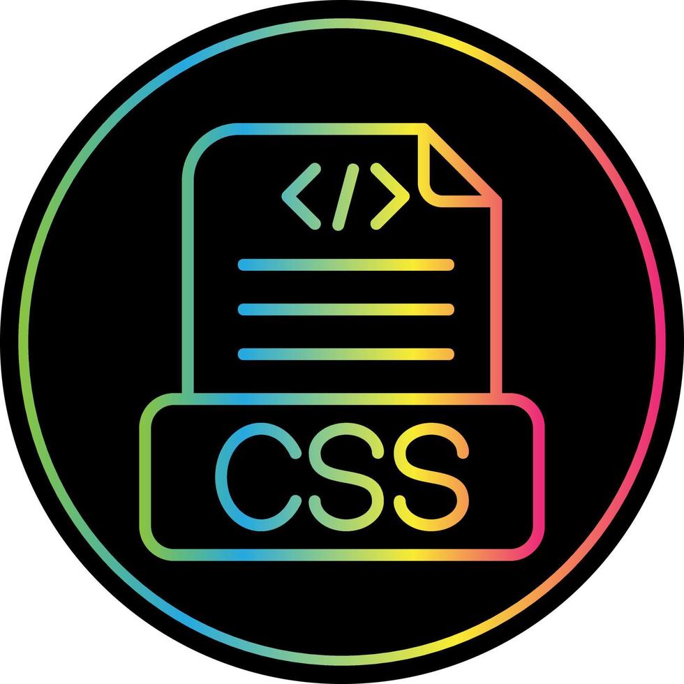 Css File Vector Icon Design