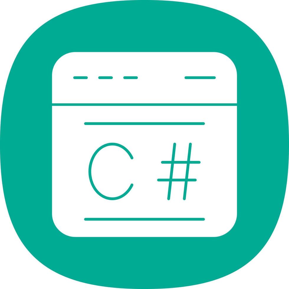 C Sharp Vector Icon Design