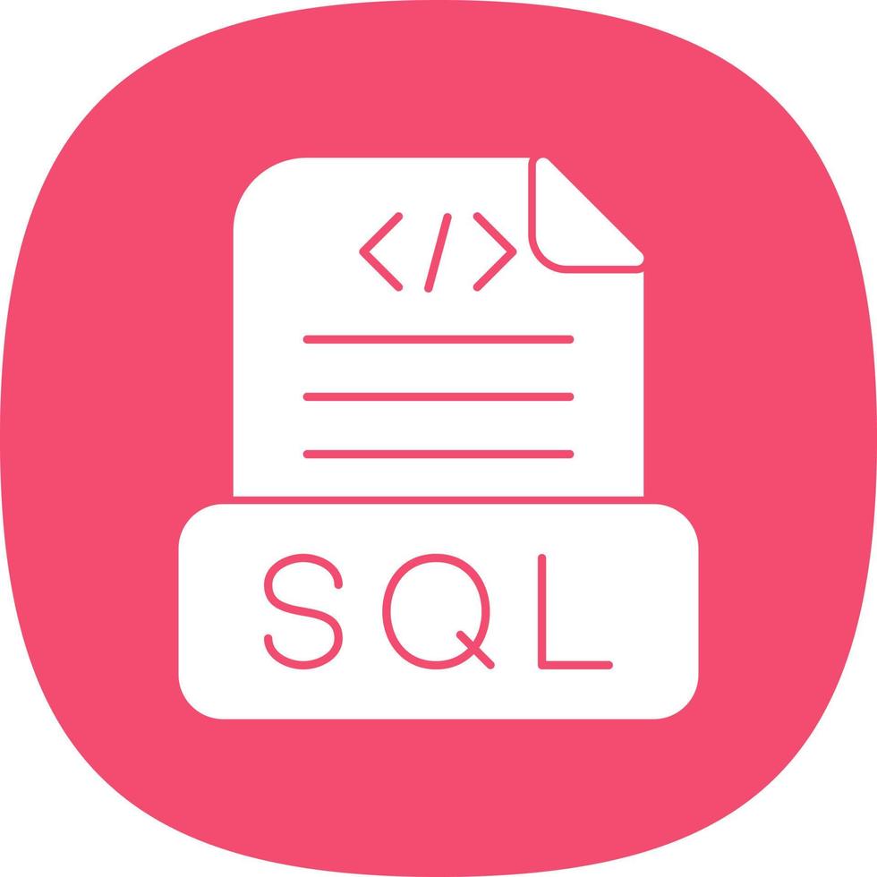 Sql File Vector Icon Design