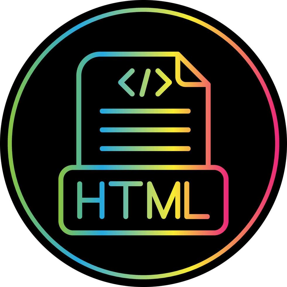 Html File Vector Icon Design