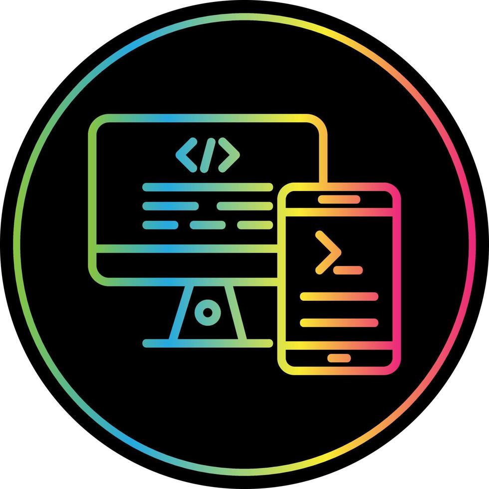 Code Terminal Vector Icon Design