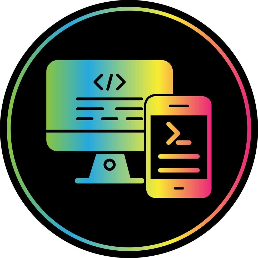 Code Terminal Vector Icon Design