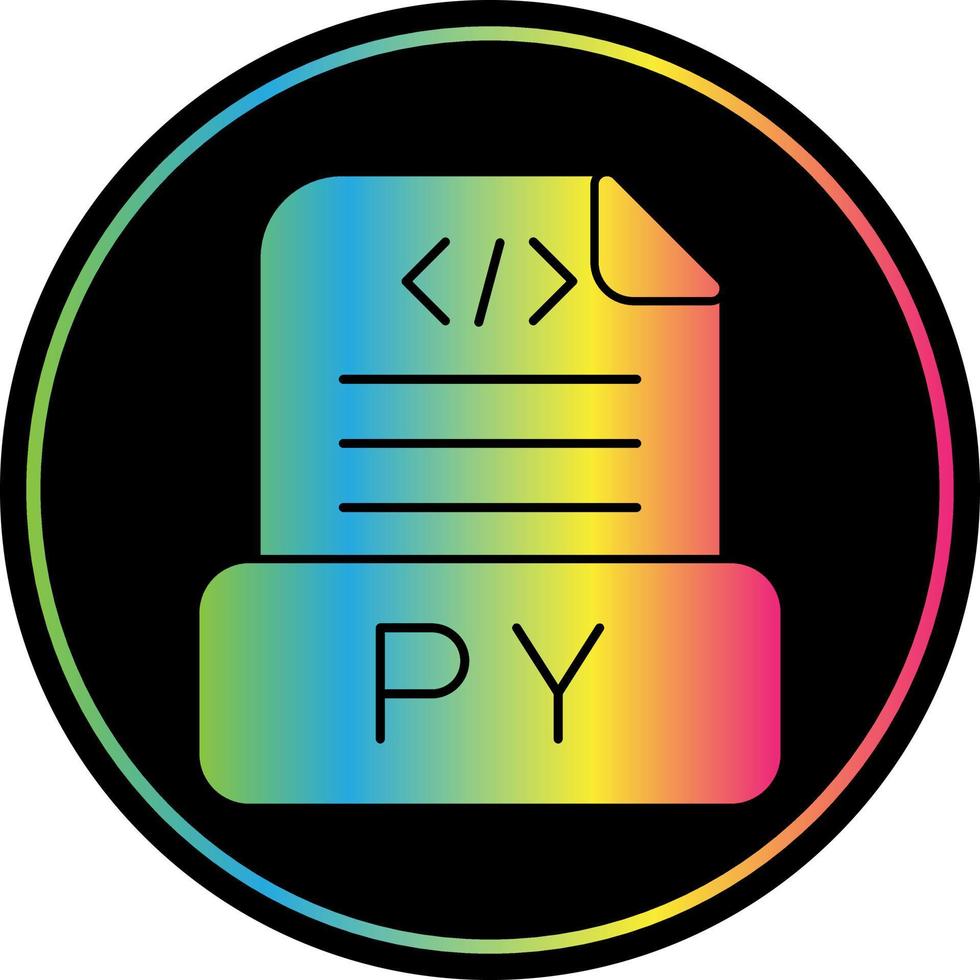 diseño de icono de vector de archivo python