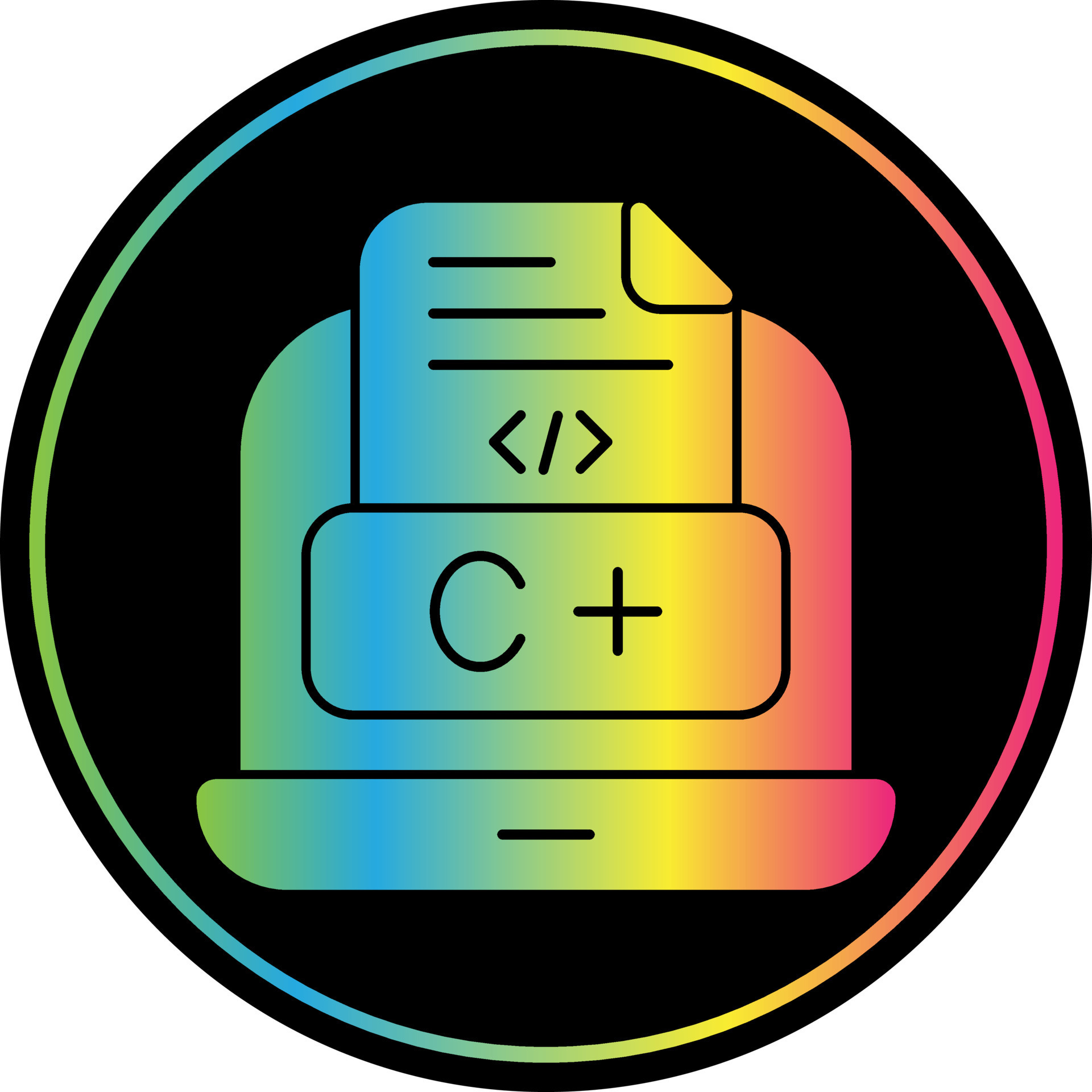 diseño de icono de vector de lenguaje de codificación 15814077 Vector ...