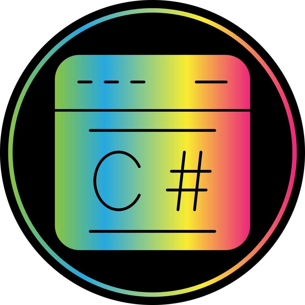 C Sharp Vector Icon Design