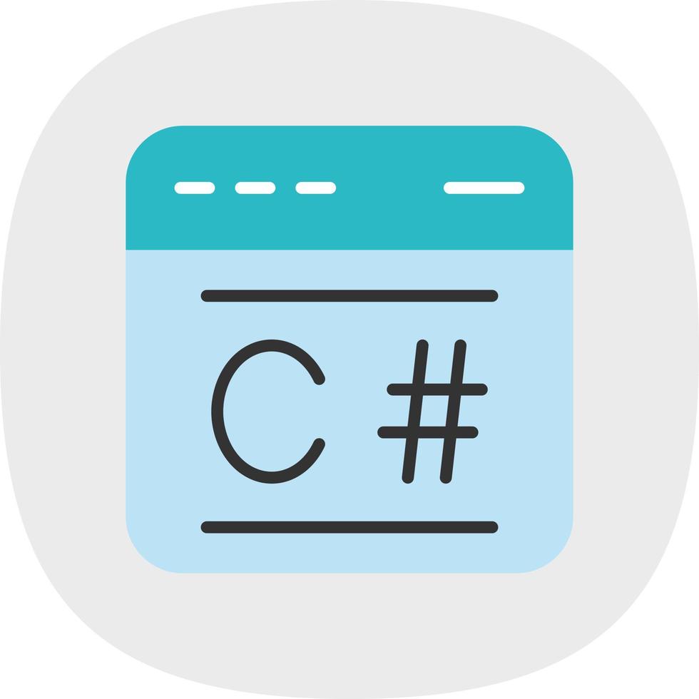 C Sharp Vector Icon Design