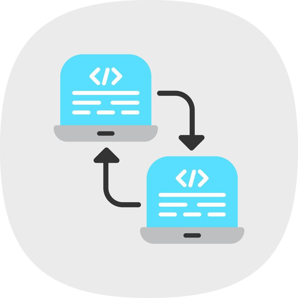 Code Refactoring Vector Icon Design