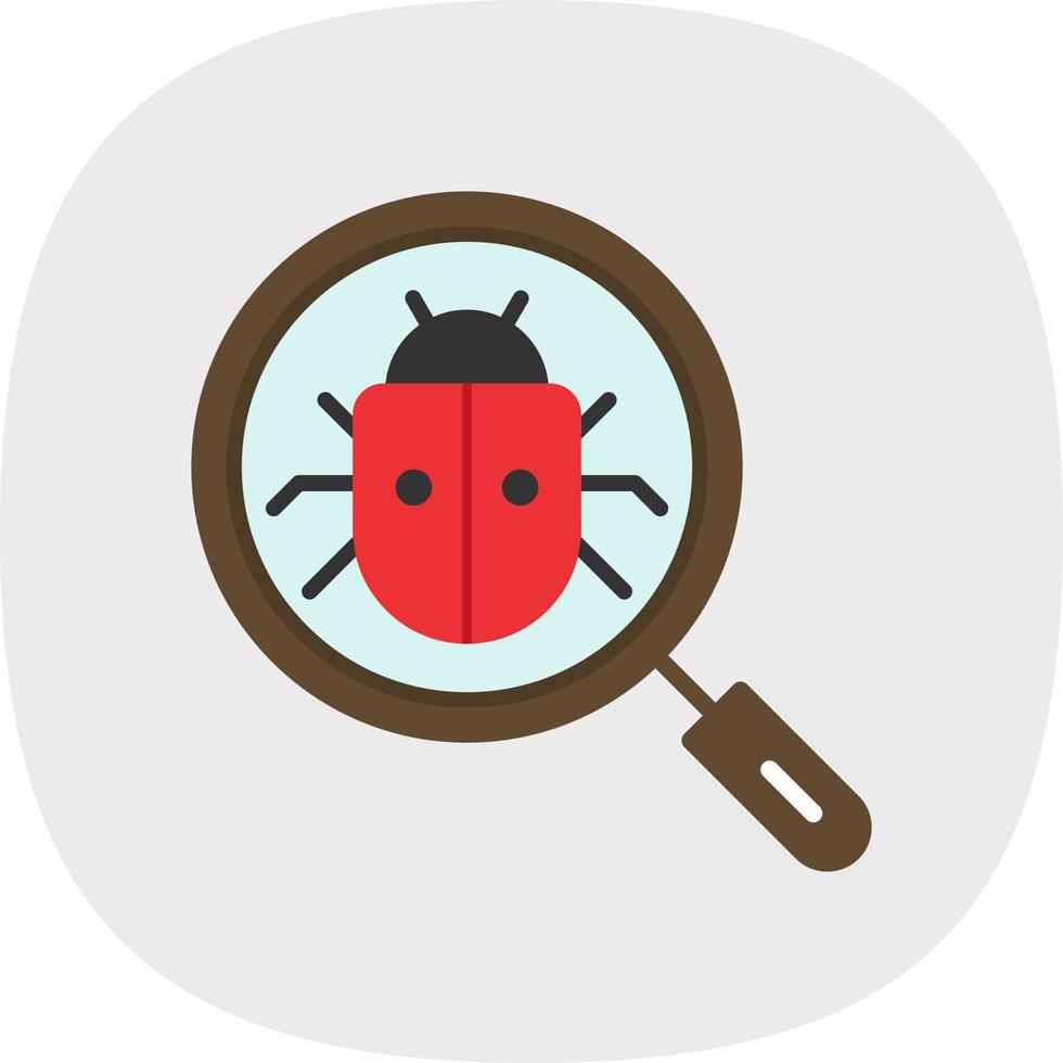 Search Bug Vector Icon Design