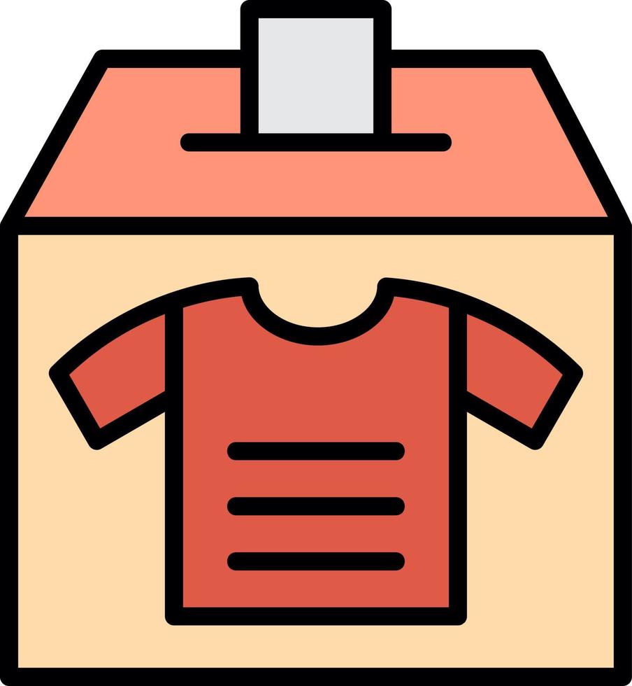 Clothes Donation Vector Icon Design