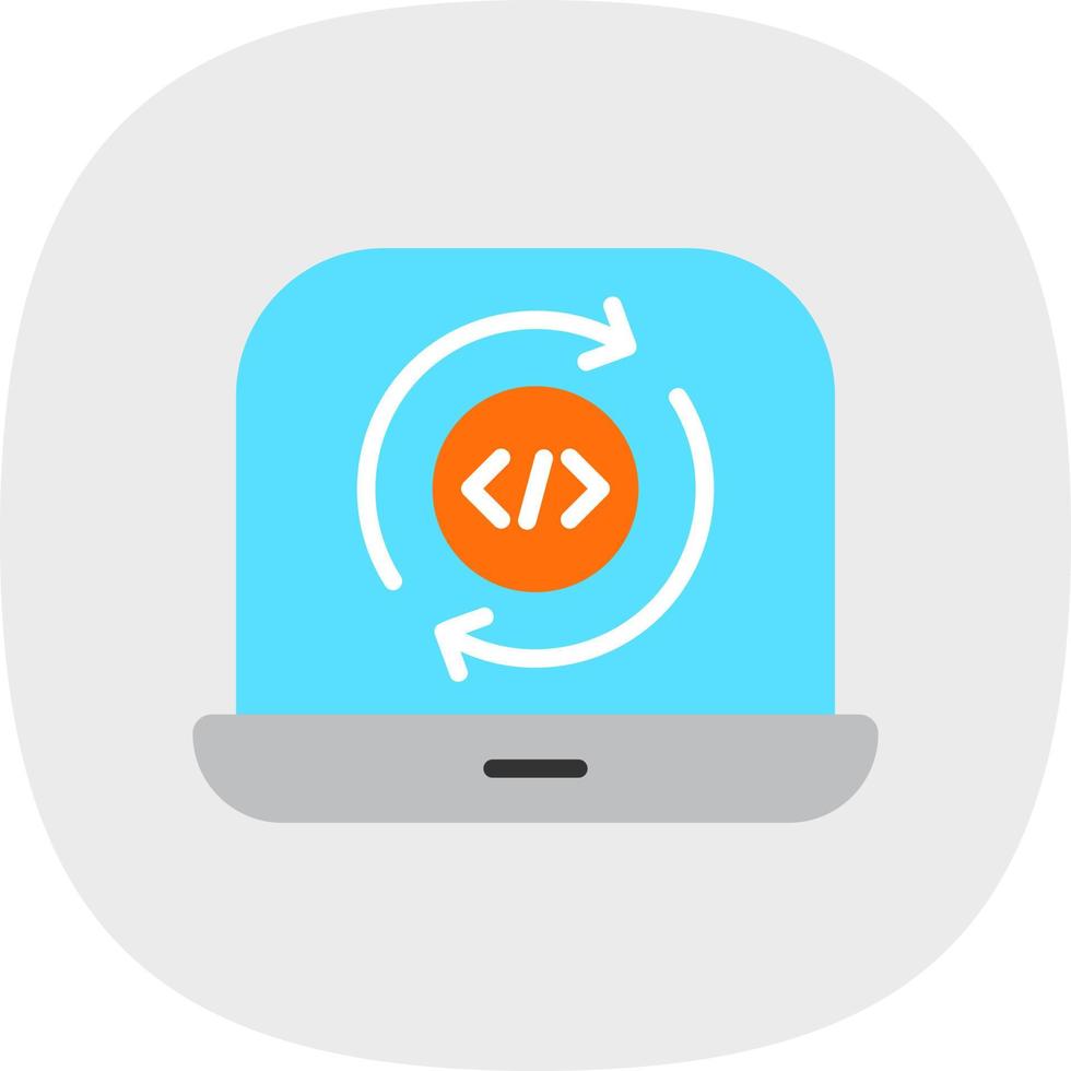 Programming Cycle Vector Icon Design