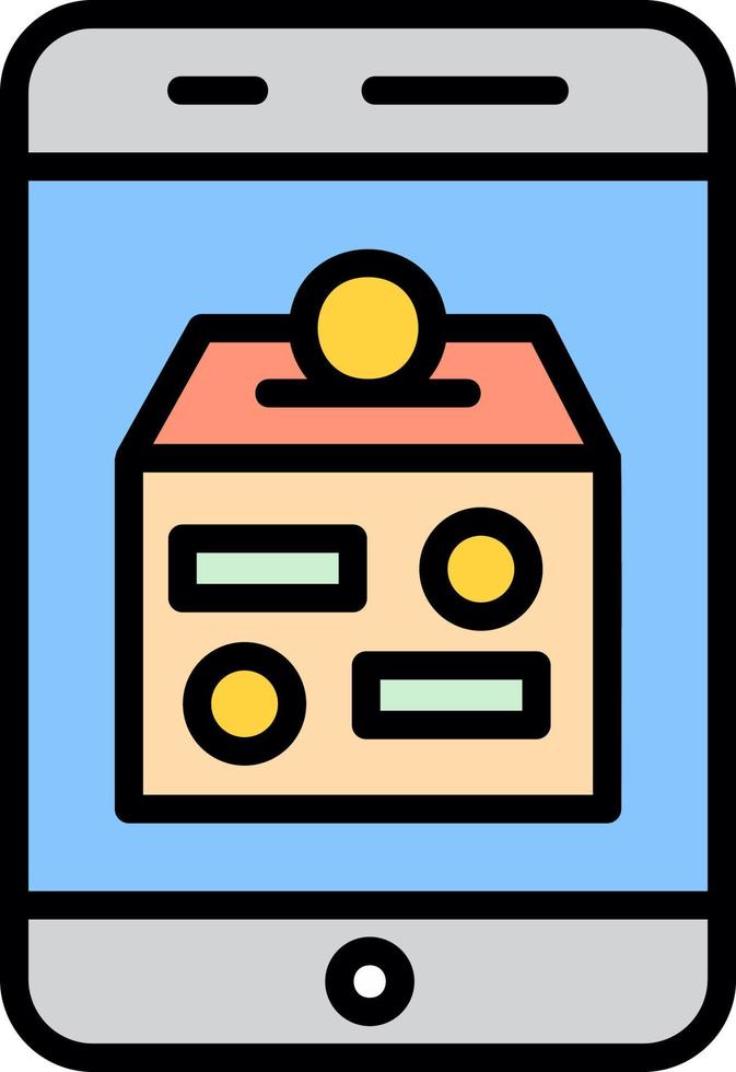 Online Donation Vector Icon Design