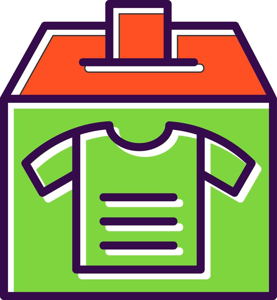 Clothes Donation Vector Icon Design