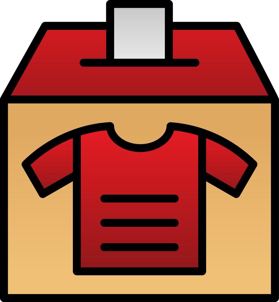 Clothes Donation Vector Icon Design