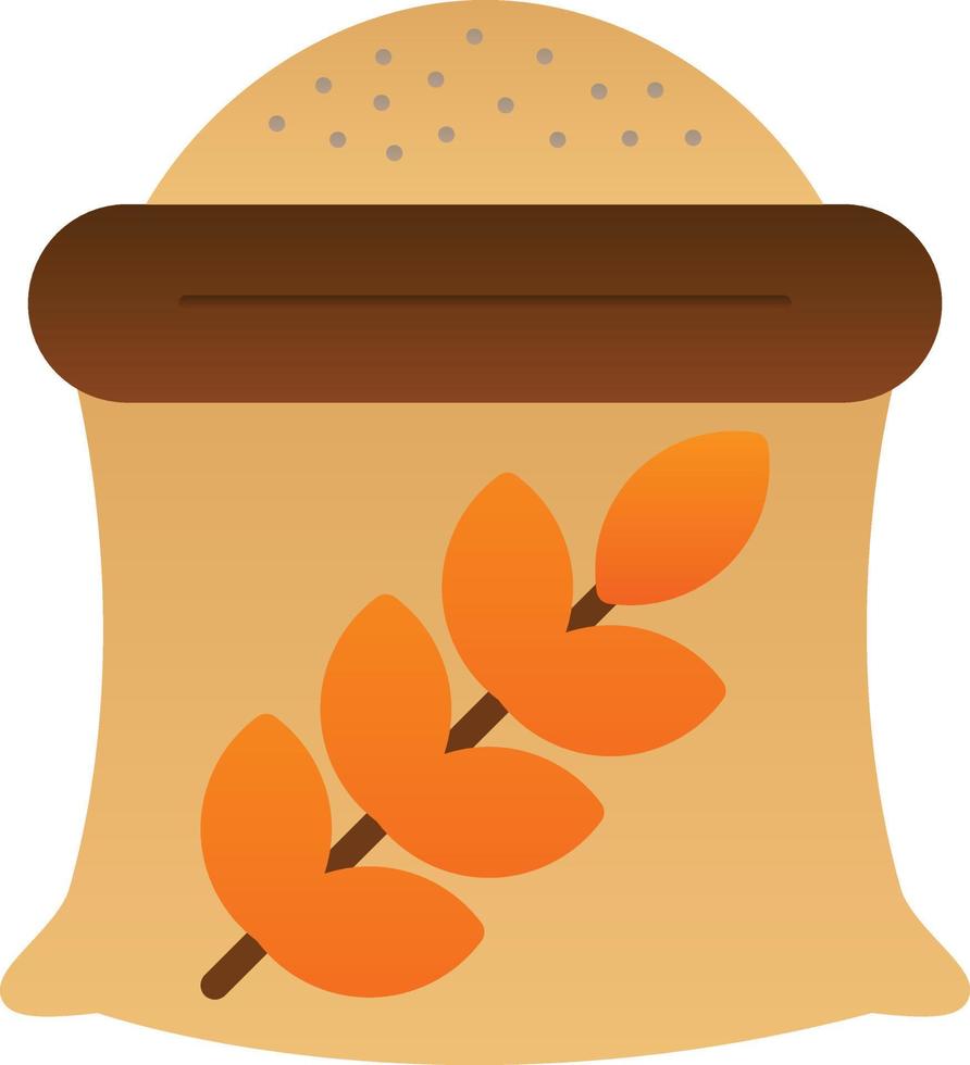 Wheat Sack Vector Icon Design