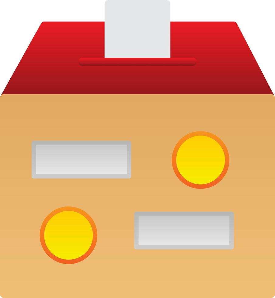 Charity Box Vector Icon Design
