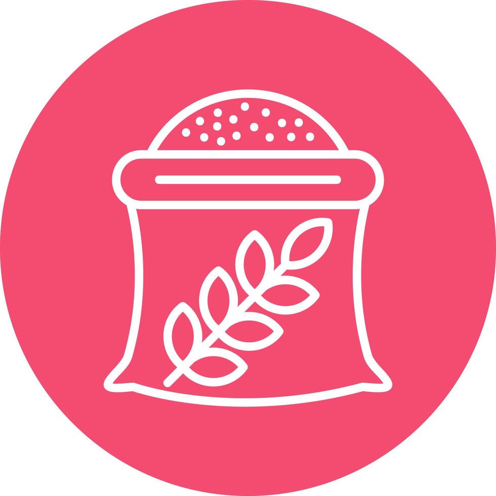Wheat Sack Vector Icon Design
