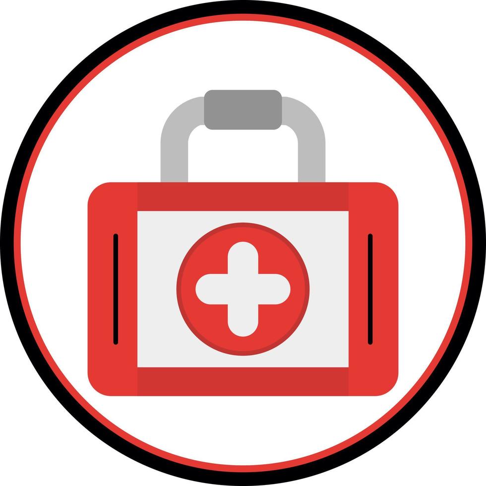 First Aid Kit Vector Icon Design