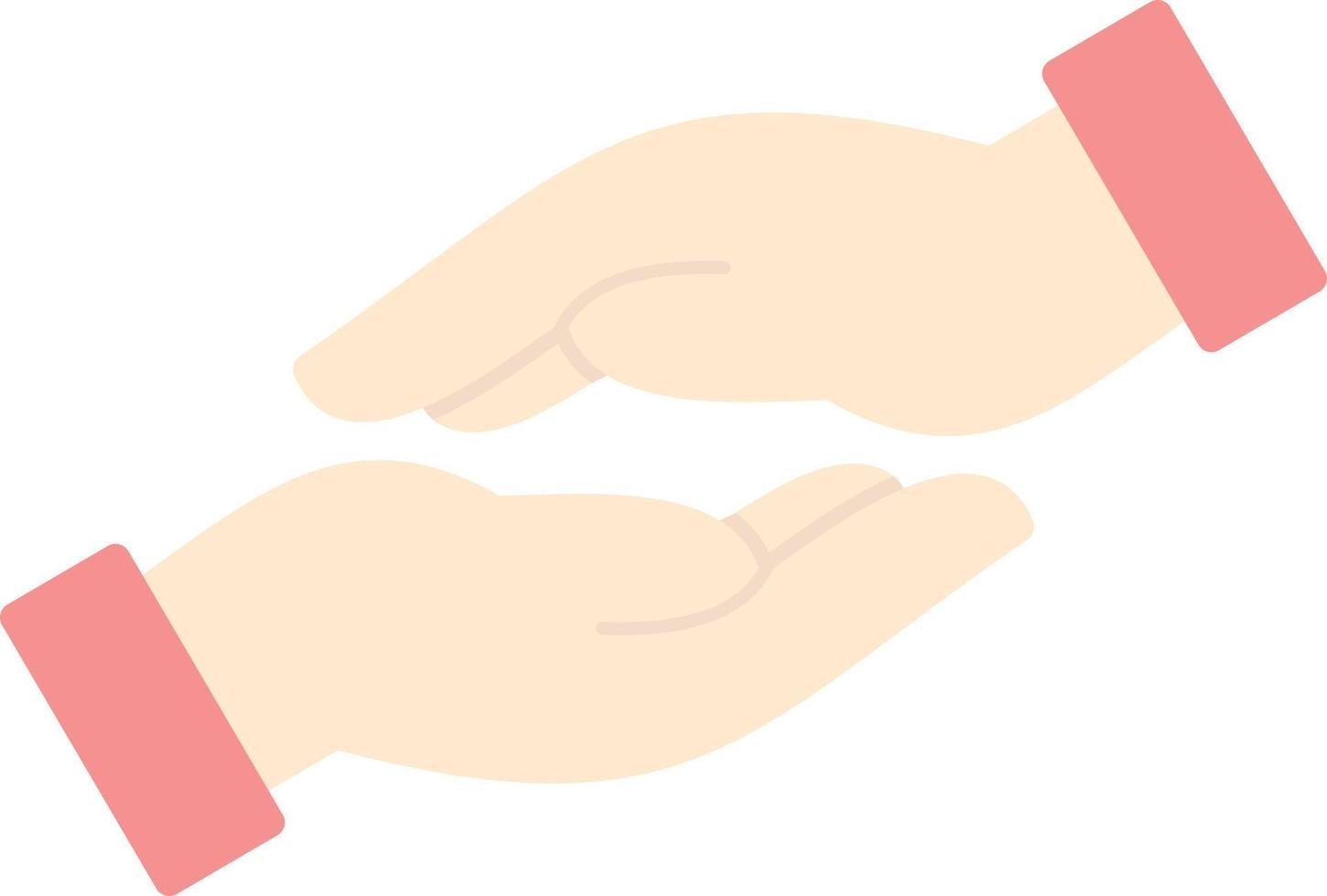 Helping Hand Vector Icon Design
