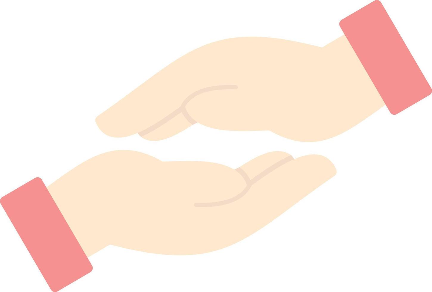 Helping Hand Vector Icon Design