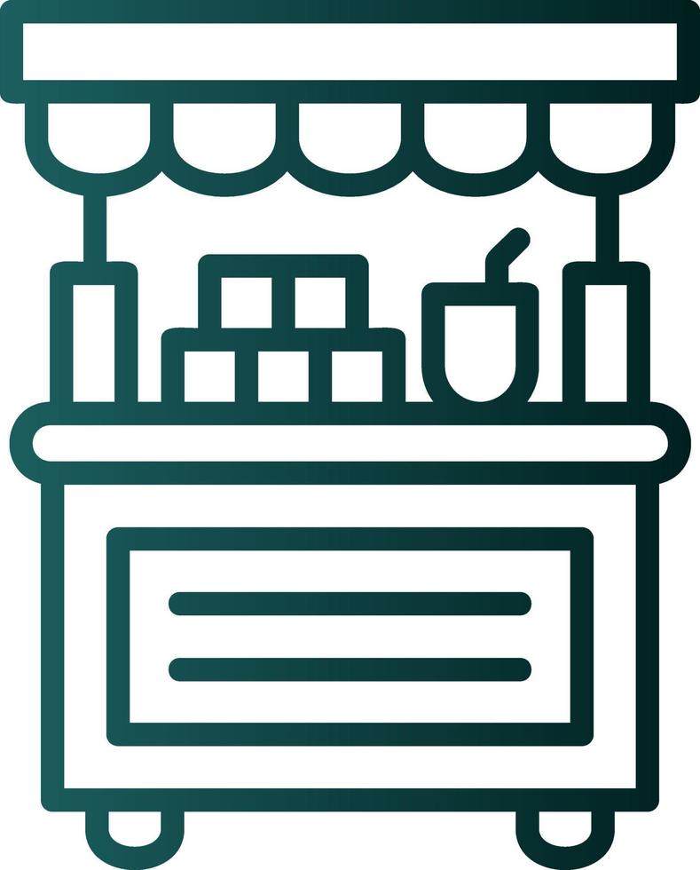 Donation Stall Vector Icon Design