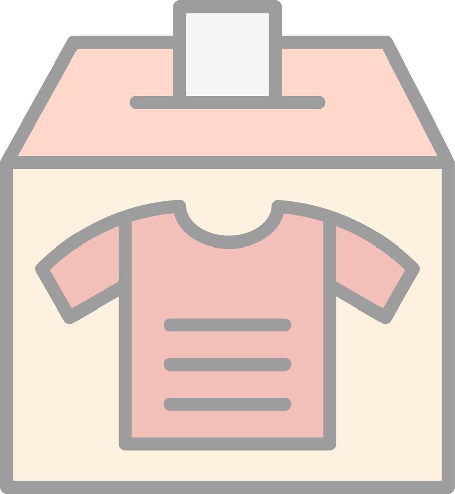 Clothes Donation Vector Icon Design