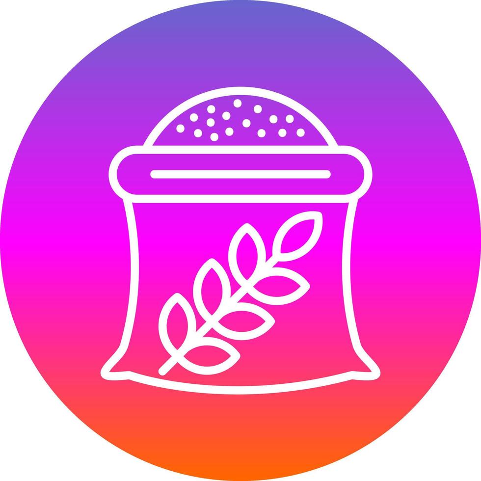 Wheat Sack Vector Icon Design