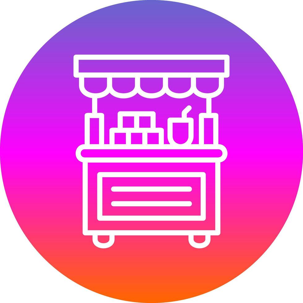 Donation Stall Vector Icon Design