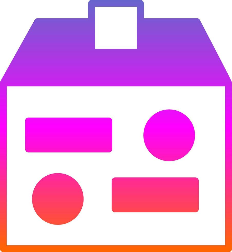 Charity Box Vector Icon Design