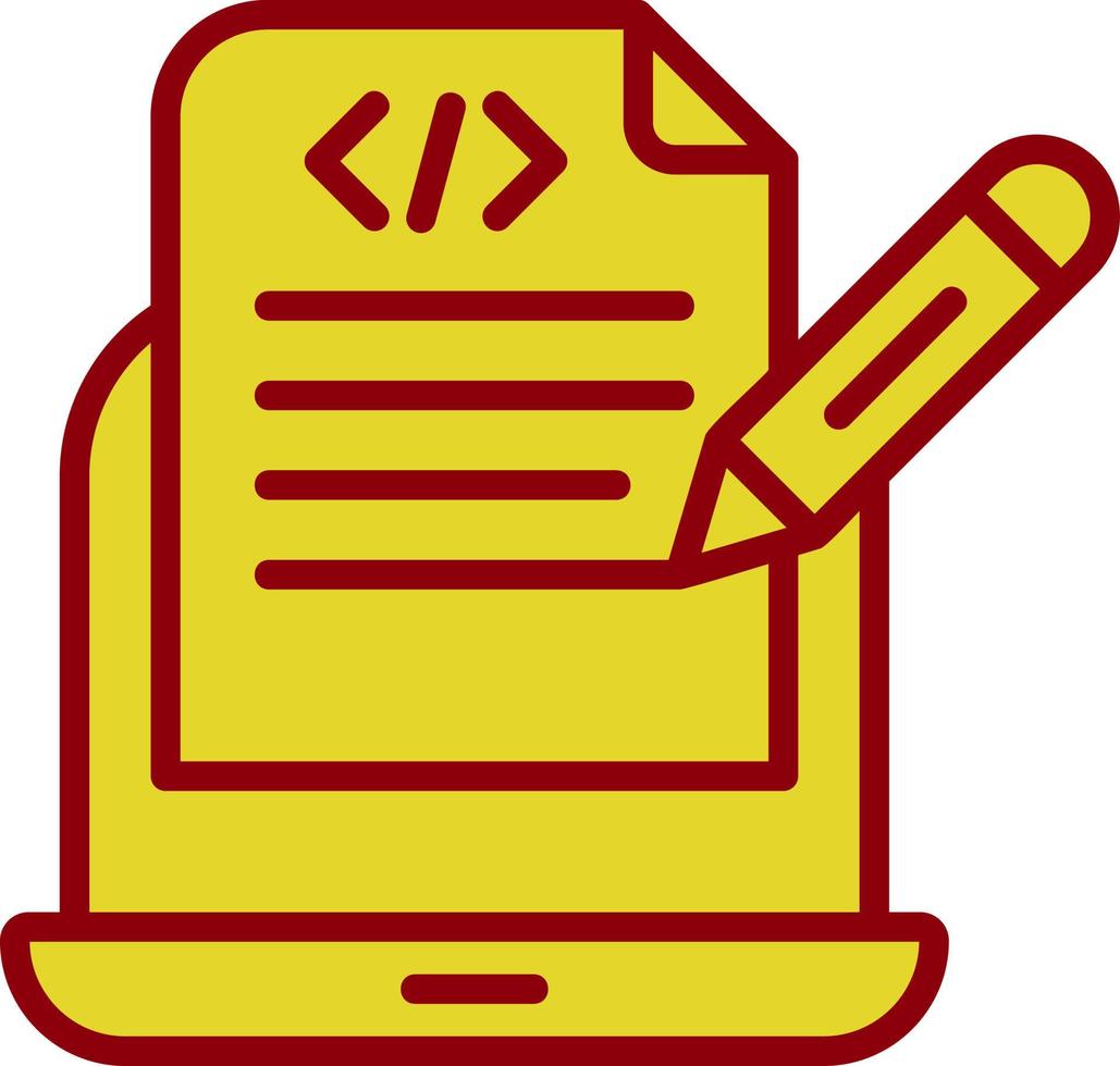 Programming Notes Vector Icon Design