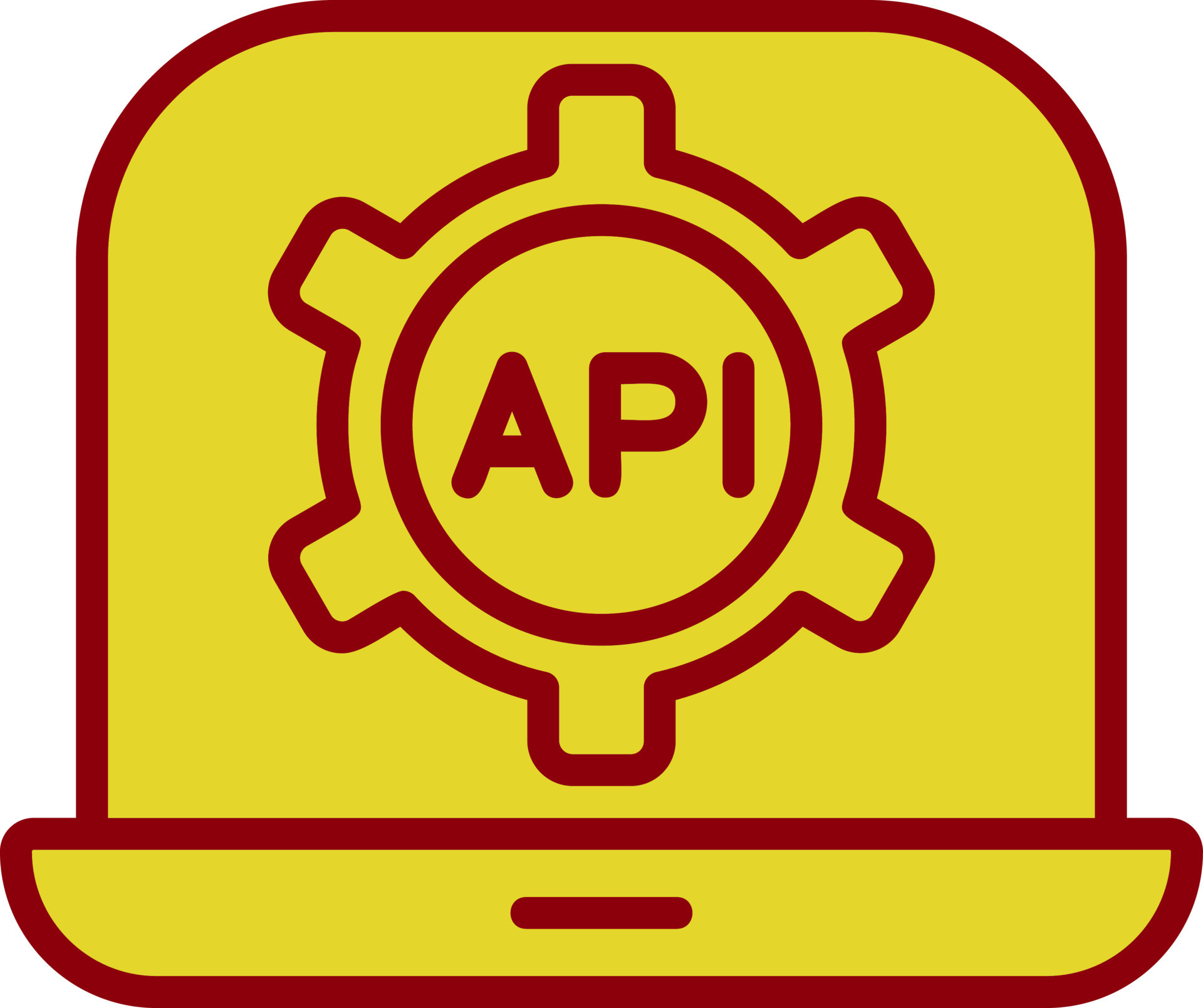 API Vector Icon Design 15815377 Vector Art at Vecteezy