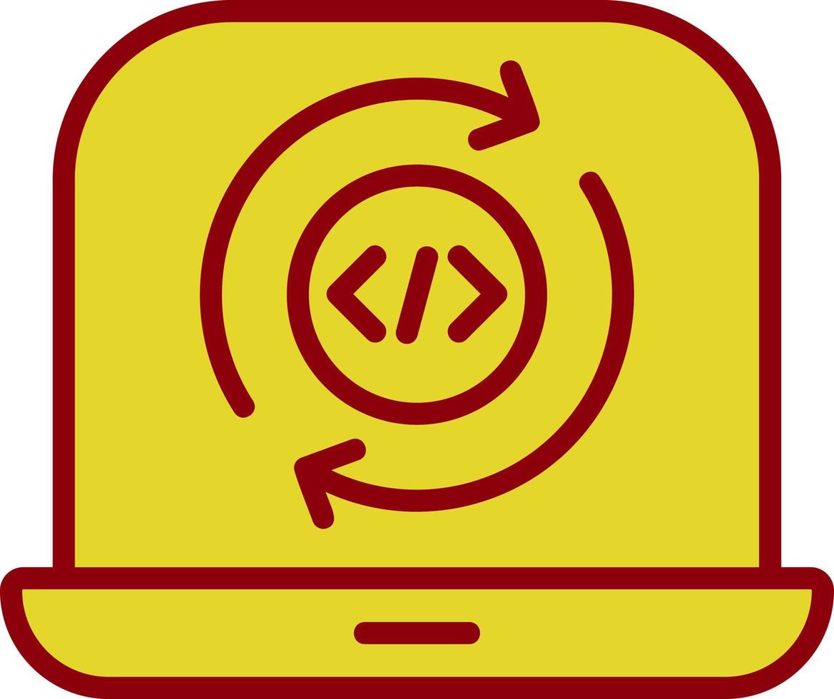 Programming Cycle Vector Icon Design
