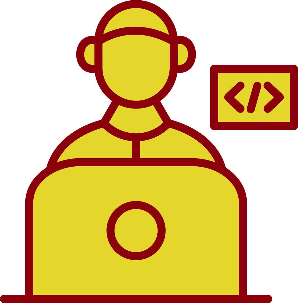 Programmer Vector Icon Design