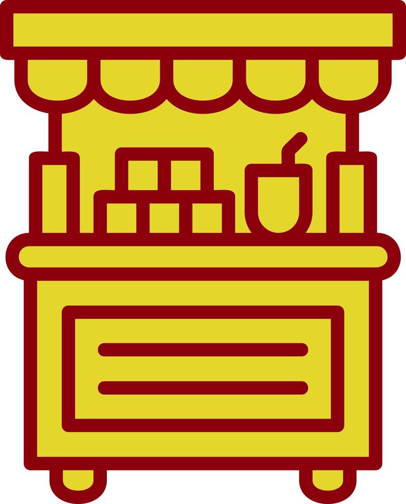 Donation Stall Vector Icon Design