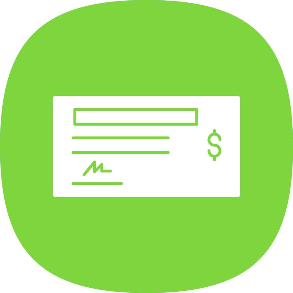Cheque Vector Icon Design