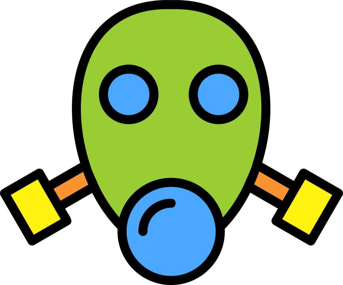 Gas Mask Vector Icon Design