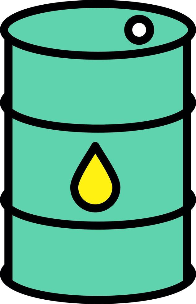 diseño de icono de vector de barril de aceite