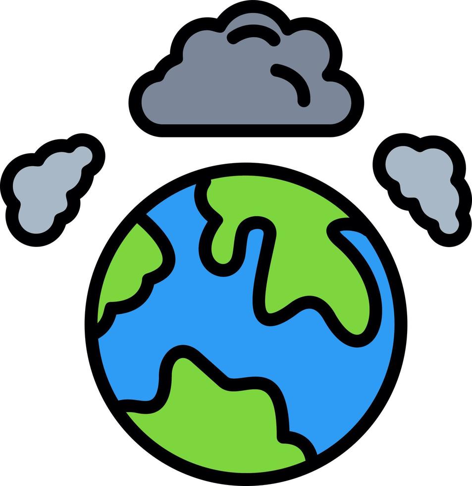 Atmospheric Pollution Vector Icon Design