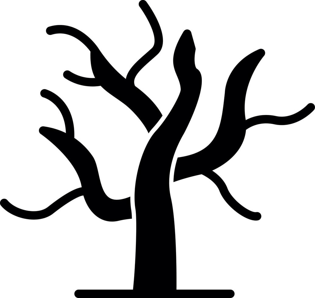 Dry Tree Vector Icon Design