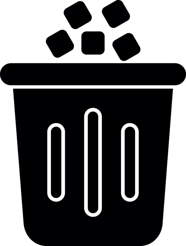 diseño de icono de vector de basura