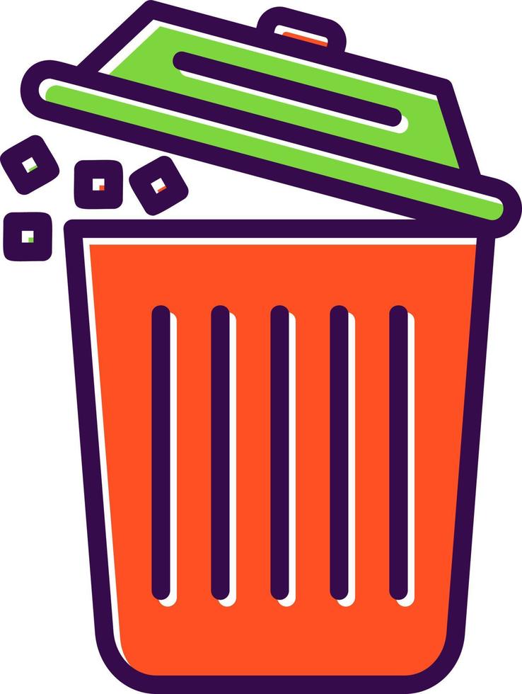 diseño de icono de vector de basura