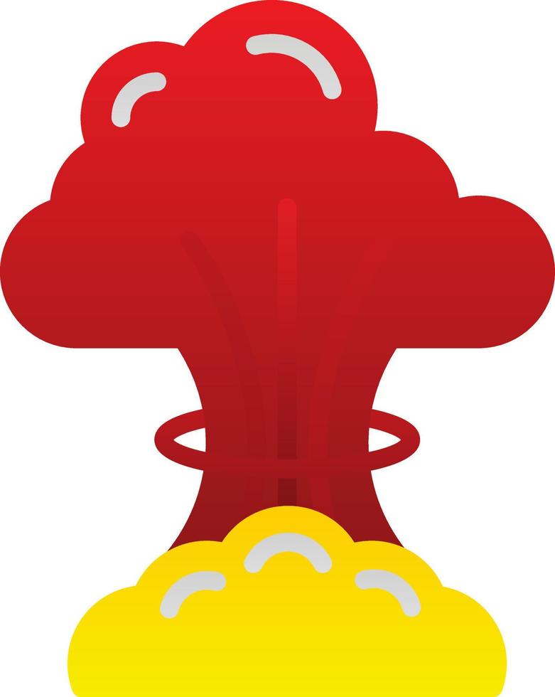 Nuclear Explosion Vector Icon Design