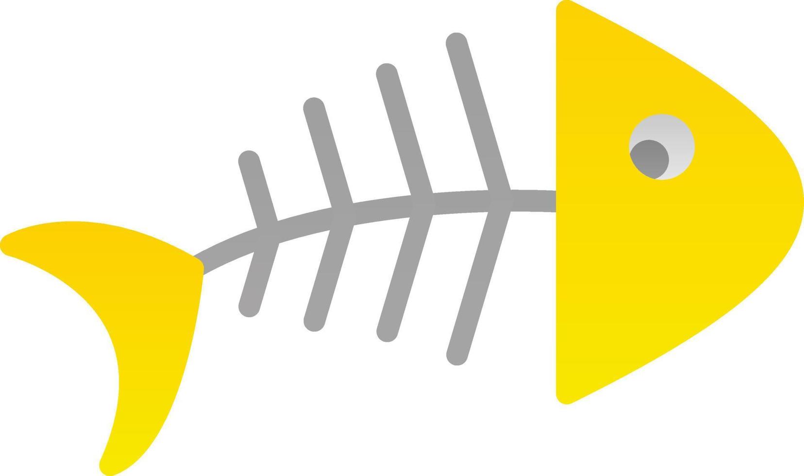 Fish Bone Vector Icon Design