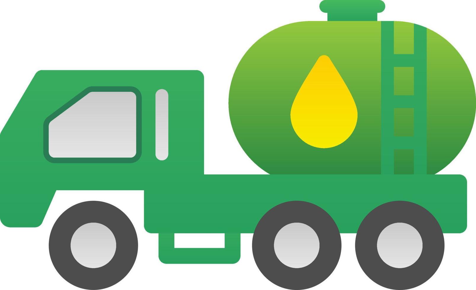 Oil Tanker Vector Icon Design